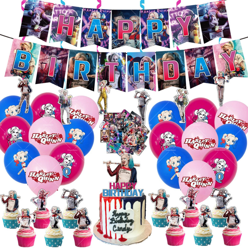 Set narodeninová dekorácia Harley Quinn | DC Comics