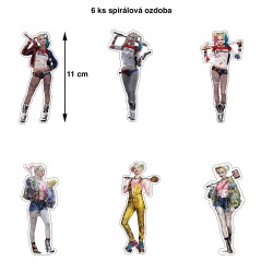 Set narodeninová dekorácia Harley Quinn | DC Comics
