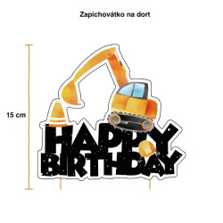 Set narozeninová dekorace na stavbě