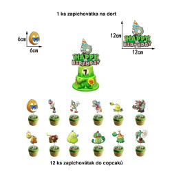 Set narodeninová dekorácia Plants vs. Zombies