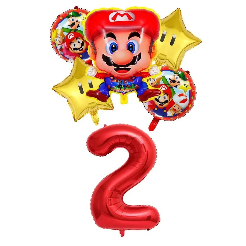 Narozeninová dekorace Super Mario