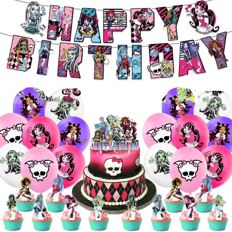 Set narodeninová dekorácia Monster High