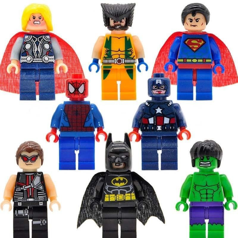 Figurky MARVEL & DC Comics k LEGO 8 ks