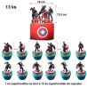 Set narodeninová dekorácia Kapitán Amerika | Marvel