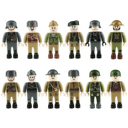 Figurky Vojáci 2. Světová válka k LEGO 12 ks