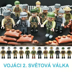 Figurky Vojáci 2. Světová válka k LEGO 12 ks