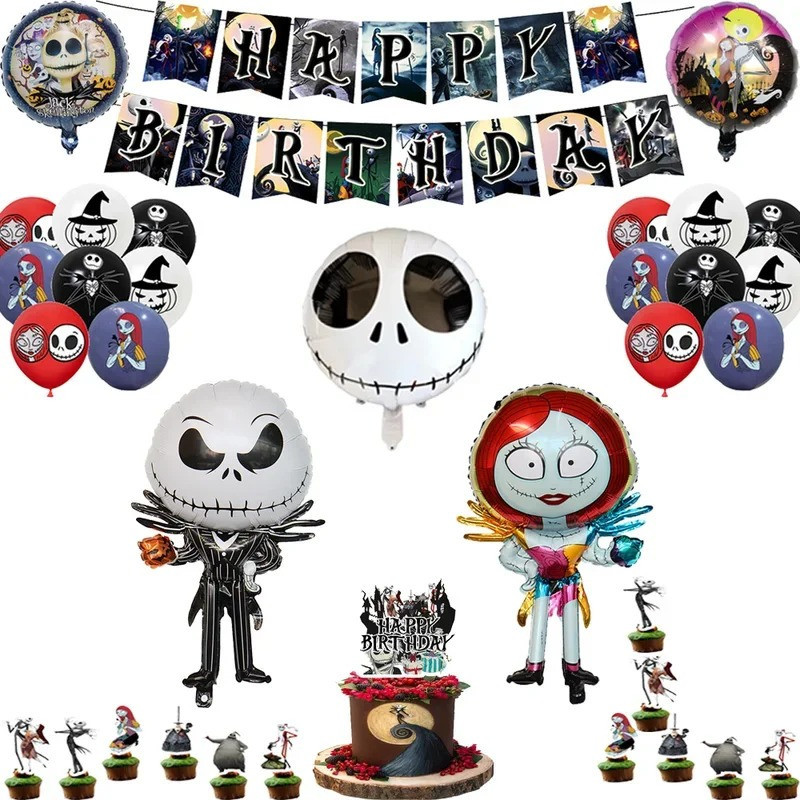 Set narozeninová dekorace Jack Skellington | Ukradené Vánoce