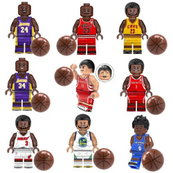 Figurky basketbalisté NBA k LEGO 9 ks