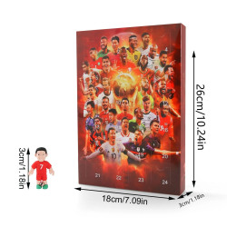 Adventný kalendár Futbalisti Figúrky 24 ks