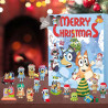 Adventný kalendár Bluey Figúrky 24 ks