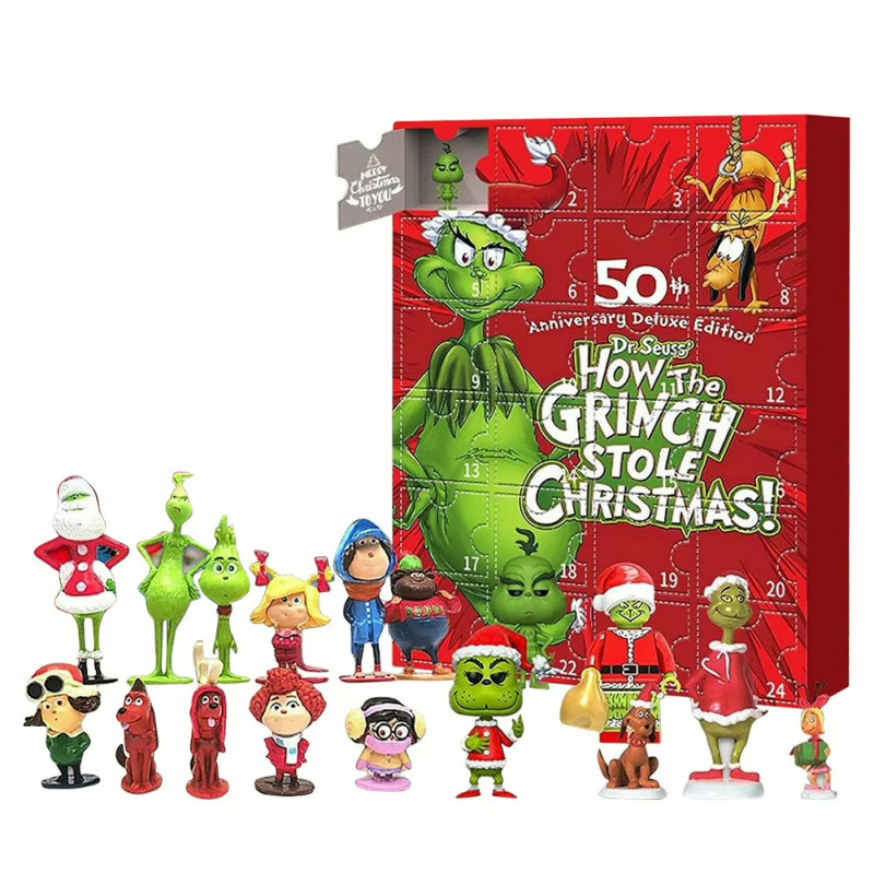 Adventný kalendár Grinch Figúrky 24 ks
