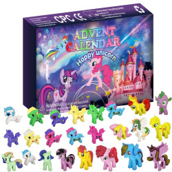 Adventný kalendár Happy Unicorn Pony Figúrky 24 ks