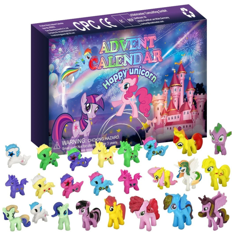 Adventní kalendář Happy Unicorn Pony Figurky 24 ks