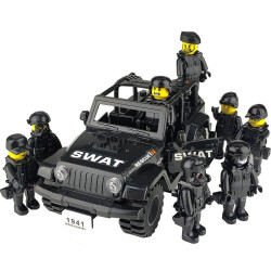 Figurky speciální tým SWAT s autem k LEGO 8 ks