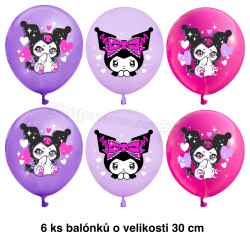 Set narozeninová dekorace Kuromi