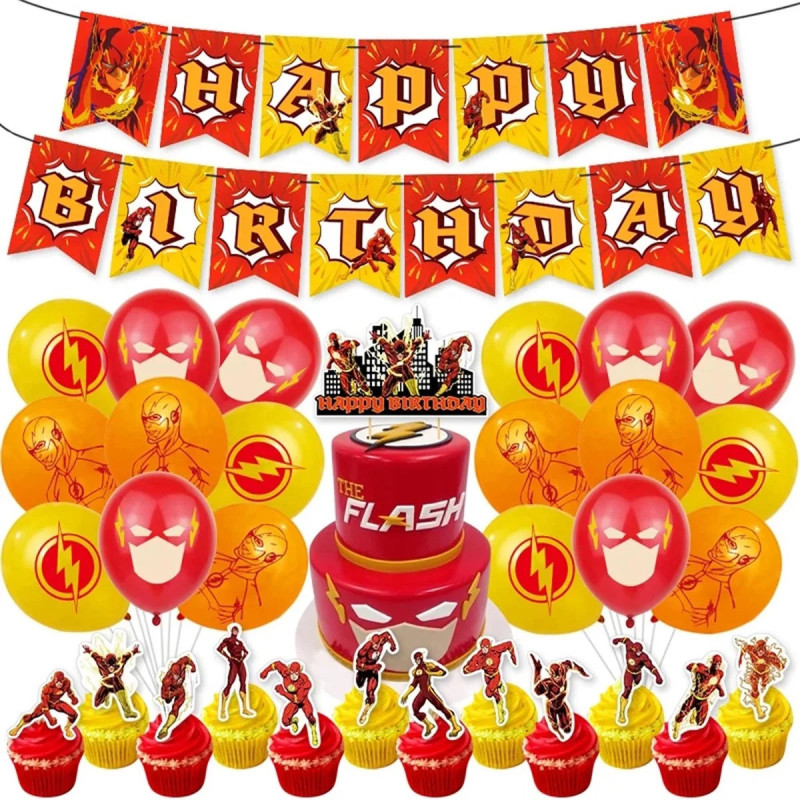 Set narozeninová dekorace Flash | DC Comics