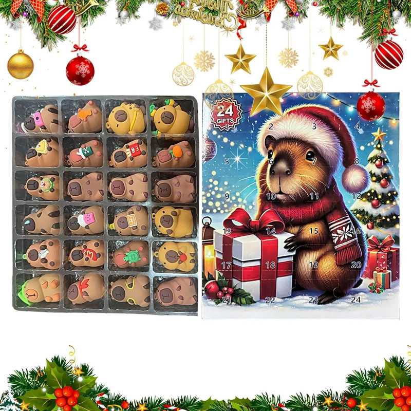 Adventní kalendář Kapybara 24 ks