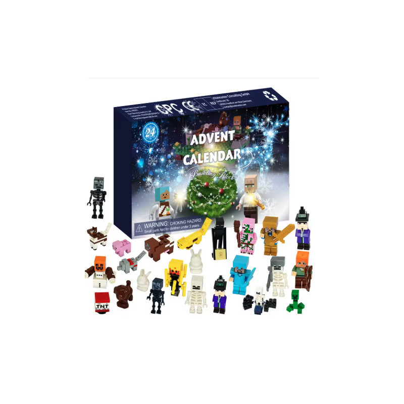 Adventný kalendár Minecraft Figúrky 24 ks