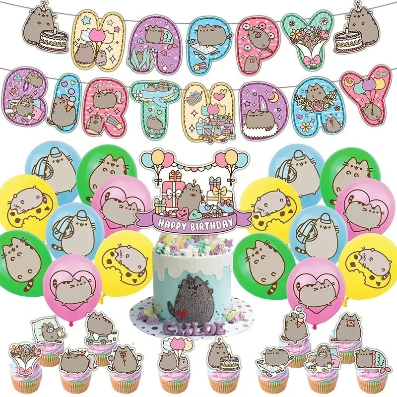 Set narozeninová dekorace Kočička Pusheen