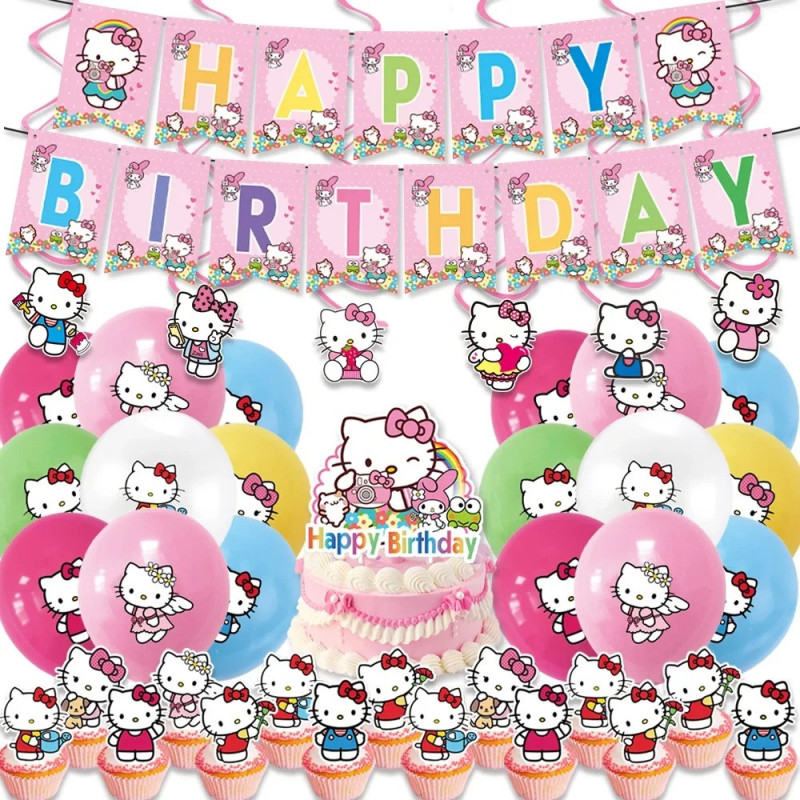 Set narozeninová dekorace Hello Kitty