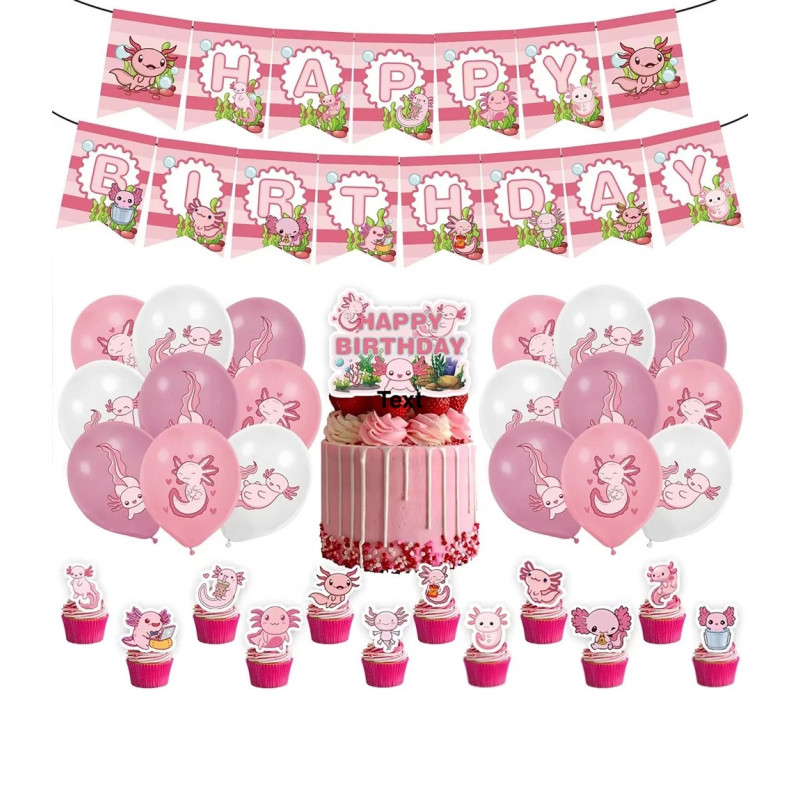 Set narodeninová dekorácia Axolotl