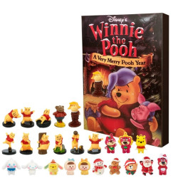 Adventní kalendář Medvídek Pú 24 ks figurek