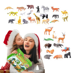 Adventní kalendář Zvířátka 24 ks figurek
