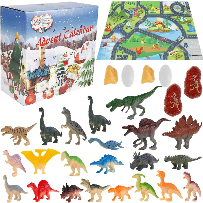 Adventný kalendár Dinosaury Figúrky 24 ks