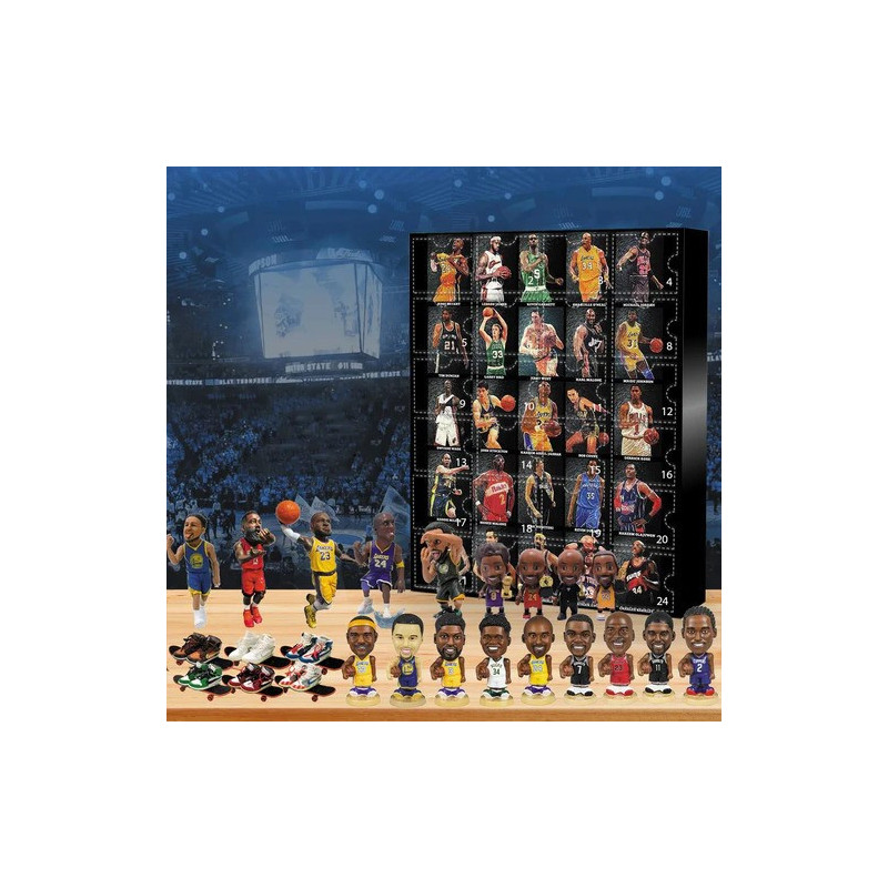 Adventní kalendář Basketbalisti Figurky 24 ks