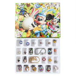 Adventný kalendár Mickey Mouse náramky a prívesky 24 ks