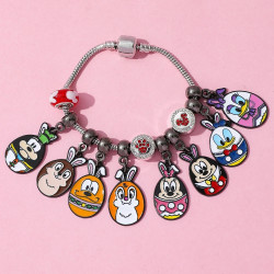 Adventný kalendár Mickey Mouse náramky a prívesky 24 ks