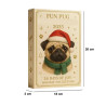Adventný kalendár Pes Mops Pug 24 ks figúrok