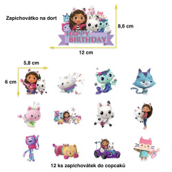 Set narodeninová dekorácia Gábinin kúzelný domček