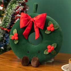 Plyšák Vánoční věnec 30 cm
