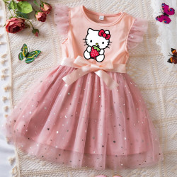 Detské dievčenské šaty Hello Kitty 100 - 130