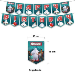 Set narodeninová dekorácia Baymax | Veľká šestka
