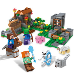 Stavebnice Zahrada se zvířaty MINECRAFT 233 ks