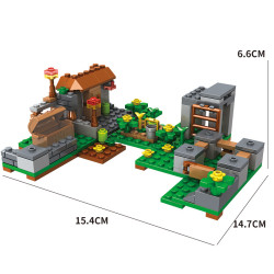 Stavebnice Zahrada se zvířaty MINECRAFT 233 ks