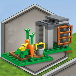Stavebnice Zahrada se zvířaty MINECRAFT 233 ks