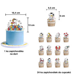 Set narodeninová dekorácia Snoopy