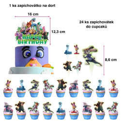 Set narozeninová dekorace Zootropolis