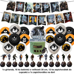 Set narozeninová dekorace Call of duty