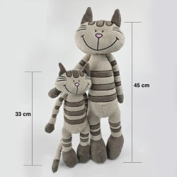 Plyšák kočička a pejsek 33/45 cm