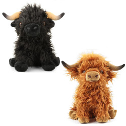 Plyšák huňatá Highland kravička 25 cm