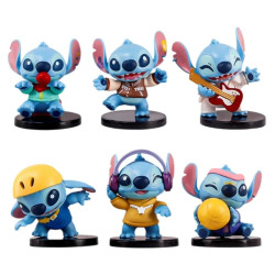Figurky Stitch s podstavcem 6 ks