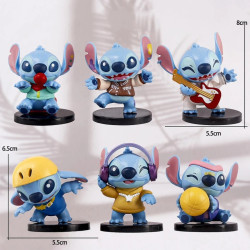 Figurky Stitch s podstavcem 6 ks