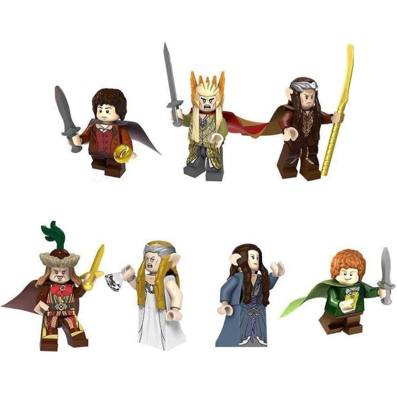 Figúrky Hobbit a Pán Prsteňov 7 ks