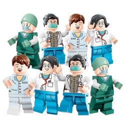 Figurky lékaři limitovaná edice 8 ks k LEGO
