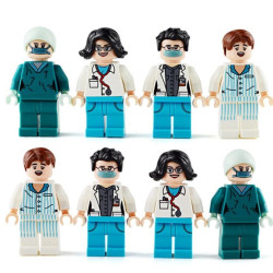 Figurky lékaři limitovaná edice 8 ks k LEGO