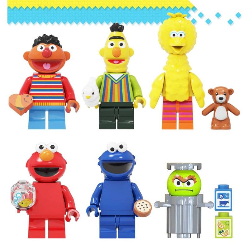 Figurky Sezamová ulice 6 ks k LEGO